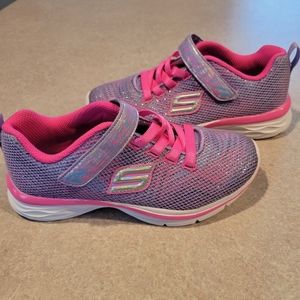 Skechers Girls Sneakers Lavender Pink Glitter